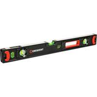 NITE EYE Beam Level, Box, 2' L, Aluminum, 3, Non-Magnetic NTL Industrial