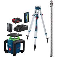 Ensemble laser vertical/horizontal &agrave; faisceau vert 18 V avec coffret de transport, 2000' (609,6 m), 630-670 N.m NTL Industrial
