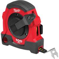 Closed Reel Long Tape Measure, 100', Imperial Graduations NTL Industrial