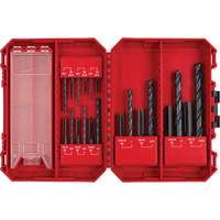 SAE Straight Flute Plug Tap & Drill Bit Set with Case, 20 Pieces NTL Industrial
