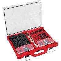 SAE and Metric Tap & Die PACKOUT Set with HEX-LOK 2-in-1 Handle, 107 Pieces NTL Industrial