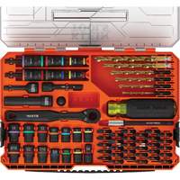 KNECT SAE/Metric Impact-Rated Drill & Driver Combo Set NTL Industrial