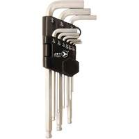 Magnetic SAE Ball Nose Hex Key Set JMHK-9S, 9 Pcs., Imperial NTL Industrial