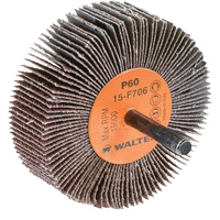 Flap Wheels-Coolcut Flap Wheels, Aluminum Oxide, 60 Grit, 3" x 1" x 1/4" NTL Industrial