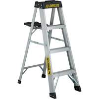 3400 Series Industrial Extra Heavy-Duty Step Ladder, 4', Aluminum, 300 lbs. Capacity, Type 1A NTL Industrial
