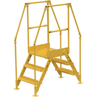 Crossover Ladder, 66-1/2" Overall Span, 30" H x 36" D, 24" Step Width NTL Industrial