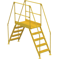 Crossover Ladder, 103-1/2" Overall Span, 50" H x 48" D, 24" Step Width VC452 | NTL Industrial