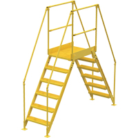 Crossover Ladder, 104" Overall Span, 60" H x 36" D, 24" Step Width VC455 | NTL Industrial