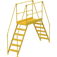 Crossover Ladder, 128" Overall Span, 60" H x 60" D, 24" Step Width VC457 | NTL Industrial