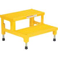 Adjustable Step-Mate Stand, 2 Step(s), 23-13/16" W x 22-7/8" L x 15-1/4" H, 500 lbs. Capacity VD446 | NTL Industrial