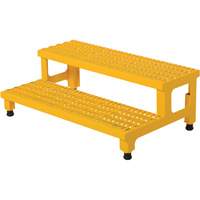 Adjustable Step-Mate Stand, 2 Step(s), 36-3/16" W x 22-7/8" L x 15-1/4" H, 500 lbs. Capacity VD447 | NTL Industrial