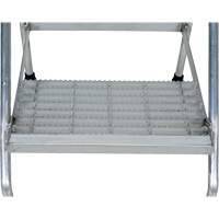 Aluminum Step Stand, 2 Step(s), 22-13/16" W x 24-9/16" L x 20" H, 500 lbs. Capacity VD457 | NTL Industrial