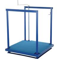 Ergonomic Posi-Crank Platform With Anti-Fatigue Mat, 36" W x 72" D, 500 lbs. Capacity, All-Welded VD460 | NTL Industrial
