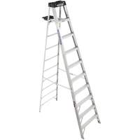 Step Ladder, 10', Aluminum, 300 lbs. Capacity, Type 1A VD562 | NTL Industrial