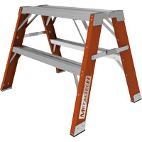 Buildman™ Step-up Workbench, 2' H x 33.5" W x 25.75" D, 300 lbs. Capacity, Fibreglass VD699 | NTL Industrial