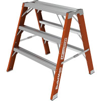 Buildman™ Step-up Workbench, 3' H x 34.75" W x 33.25" D, 300 lbs. Capacity, Fibreglass VD700 | NTL Industrial