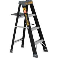 Step Ladder with Paint Tray, 4', Fibreglass, 250 lbs. Capacity, Type 1 NTL Industrial