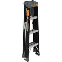 Step Ladder with Paint Tray, 4', Fibreglass, 250 lbs. Capacity, Type 1 NTL Industrial