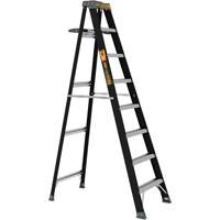 Step Ladder with Paint Tray, 8', Fibreglass, 250 lbs. Capacity, Type 1 NTL Industrial
