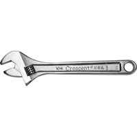 Crescent Adjustable Wrenches, 10" L, 1-5/16" Max Width, Chrome VE035 | NTL Industrial