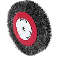 101F-3M Crimped Wire Wheel, 6" Dia., 0.014" Fill, 1/2"/2"/5/8" Arbor NTL Industrial