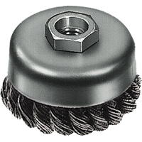 Knot Wire Cup Brush, 3" Dia. x 5/8"-11 Arbor VF915 | NTL Industrial