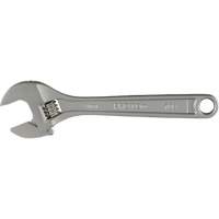 Adjustable Wrench With CLIK-STOP&reg;, 8" L, Plain NTL Industrial