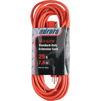 Extension Cord, Indoor/Outdoor, SJTW, 16/3 AWG, 13 A, 25' NTL Industrial