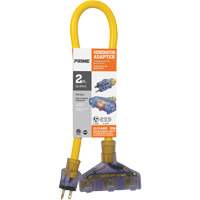 Adaptateurs pour g&eacute;n&eacute;ratrice, Ext&eacute;rieur, STOW, AWG 16/3, 20 A, 3 prise(s), 2' NTL Industrial