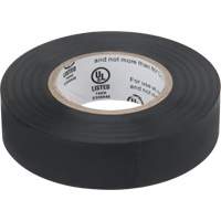 Electrical Tape, 19 mm (3/4") x 18 M (60'), Black, 7 mils XE890 | NTL Industrial