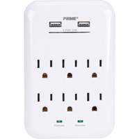Prime&reg; USB Charger with Surge Protector NTL Industrial