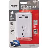 Prime&reg; USB Charger with Surge Protector NTL Industrial