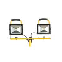 Twin-Head Work Light, LED, 40 W, 4800 Lumens, Aluminum Housing XG817 | NTL Industrial