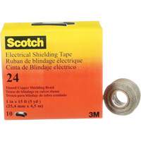 Scotch&reg; Electrical Shielding Tape, 25.4 mm (1") x 4.6 m (15'), Black, 16 mils NTL Industrial