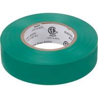 Electrical Tape, 19 mm (3/4") x 18 M (60'), Green, 7 mils XH384 | NTL Industrial
