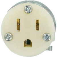 Hospital Grade Extension Plug Connector, 5-15R, Nylon XI199 | NTL Industrial