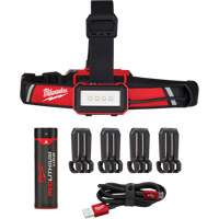 Lampe frontale USB &agrave; profil bas, DEL, 600 lumens, 2 hres de fonctionnement, piles Rechargeable NTL Industrial