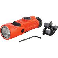 Vantage&reg; 180 X Multi-Fuel Helmet/Right Angle Flashlight, LED, Rechargeable/CR123A Batteries, Nylon Polymer NTL Industrial