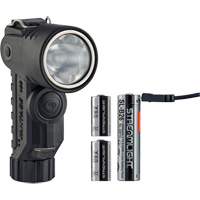 Vantage<sup>®</sup> 180 X Multi-Fuel Helmet/Right Angle Flashlight, LED, Rechargeable/CR123A Batteries, Nylon Polymer XI468 | NTL Industrial