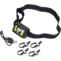 Headlamp, LED, 350 Lumens, 2 Hrs. Run Time, Rechargeable Batteries XI801 | NTL Industrial