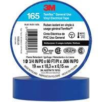 Temflex™ General Use Vinyl Electrical Tape 165, 19 mm (3/4") x 18 M (60'), Blue, 6 mils XI862 | NTL Industrial