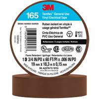 Temflex™ General Use Vinyl Electrical Tape 165, 19 mm (3/4") x 18 M (60'), Brown, 6 mils XI863 | NTL Industrial