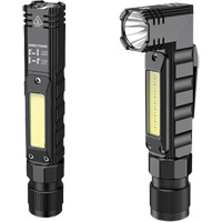 Multifunctional Work Light, LED, 500 Lumens, Rechargeable Batteries NTL Industrial
