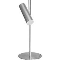 Lampe de table en m&eacute;tal avec diffuseur acrylique FR, 6 W, DEL, Col 19-3/4", Chrome satin&eacute; NTL Industrial