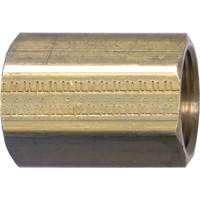 Pipe Coupling, Brass, 3/8" NTL Industrial