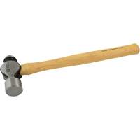 Ball Pein Hammer, 40 oz. Head Weight, Plain Face, Wood Handle NTL Industrial