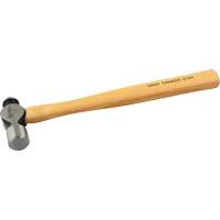 Ball Pein Hammer, 12 oz. Head Weight, Plain Face, Wood Handle NTL Industrial