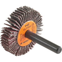 Coolcut™ Flap Wheel, Aluminum Oxide, 60 Grit, 1-1/2" x 3/8" x 1/4" YC398 | NTL Industrial