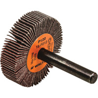 Coolcut™ Flap Wheel, Aluminum Oxide, 120 Grit, 1-1/2" x 3/8" x 1/4" YC402 | NTL Industrial