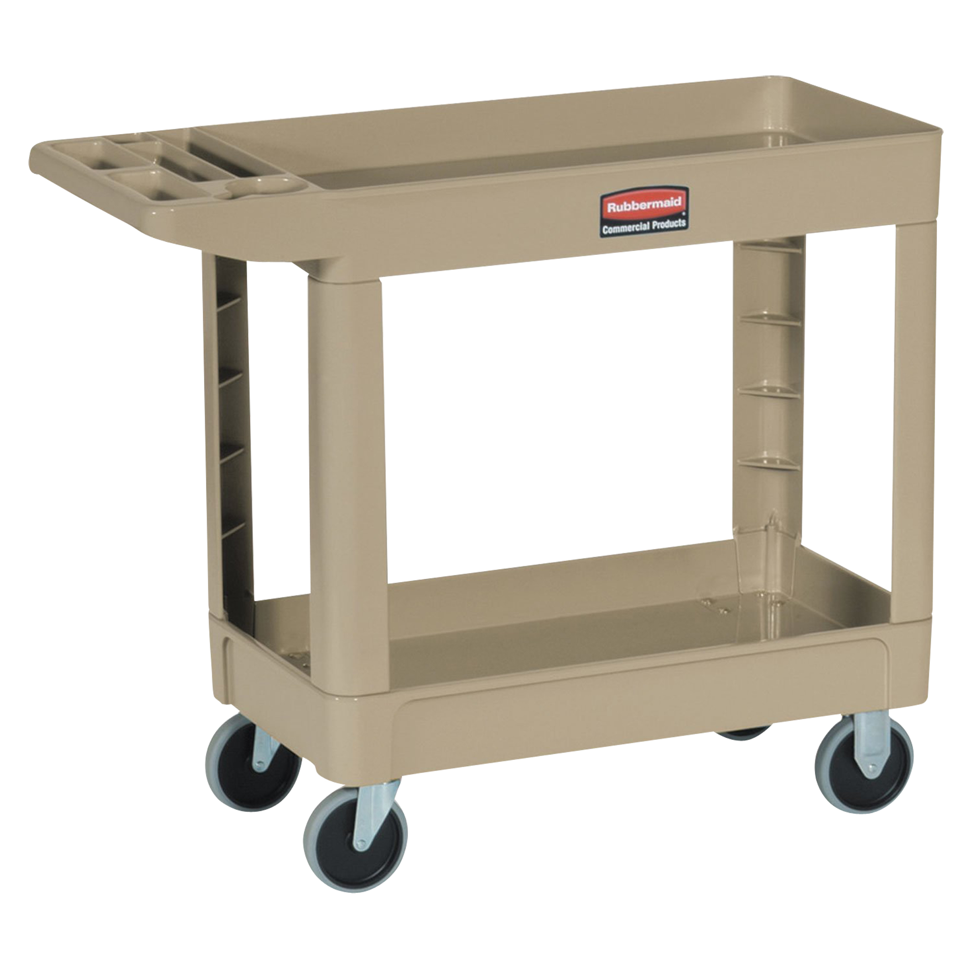 Rubbermaid HeavyDuty Utility Cart 450089, 2 Tiers, 18" x 331/4" x